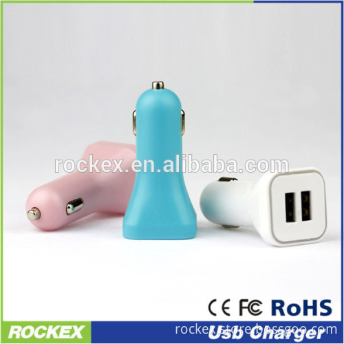 Factory Direct 5v 3100mah Double USB Port Mini USB Car Charger